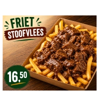 Krokante batata, mals stoofvlees, groenten langzaam gestoofd, verse kruiden | Krokante batata en frietgerechten met diverse toppings en sauzen.