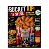 6 kipdelen <br> 6iptenders, 3 gratis sausjes naar keuze (knoflooksaus/chilisaus/andalousesaus), 2 frisdranken gratis | Voordeelmenu’s en deelboxen voor meerdere personen.
